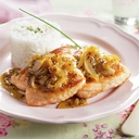 Atún encebollado con arroz pilaf (250gr.)