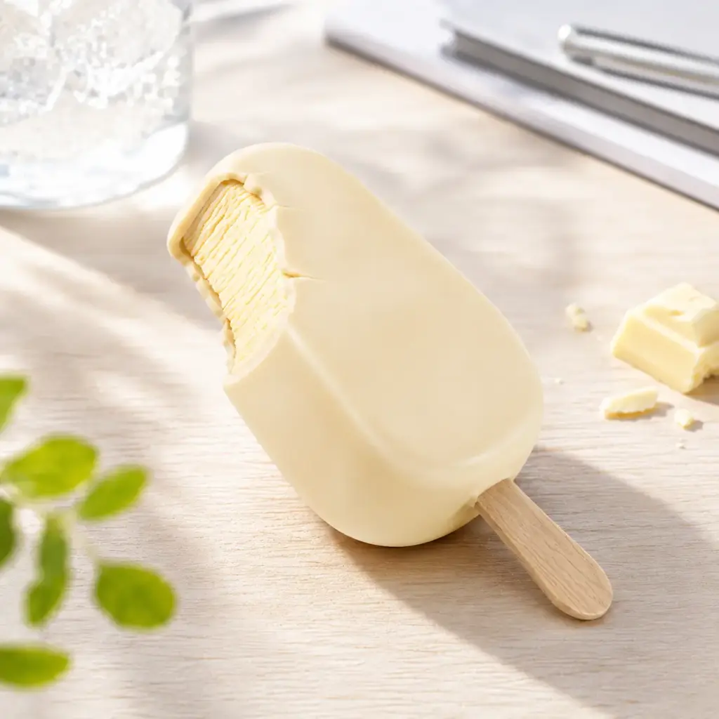 Helado de cremoso choco blanco
