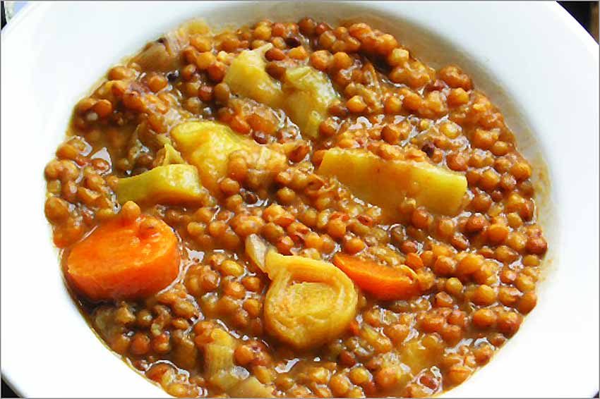 Lentejas con verduras (250gr)